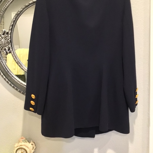 Authentic Valentino boutique 8 Button Navy Double Breasted Blazer - Picture 7 of 12